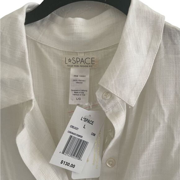 NWT L*Space Coronado Romper L in White - Picture 11 of 14